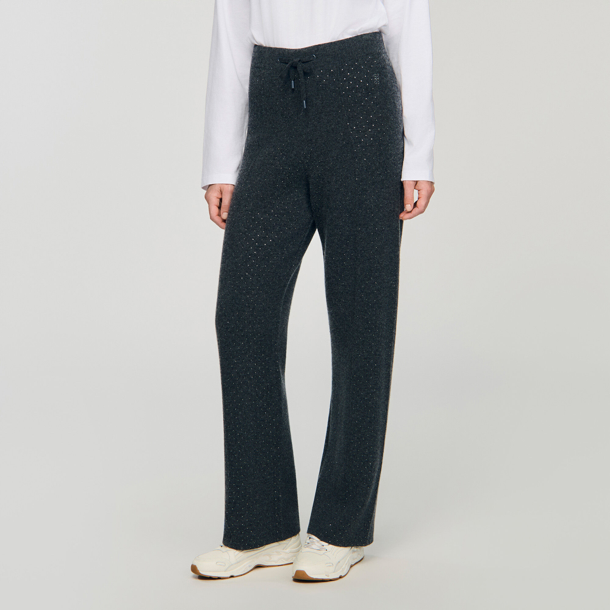 Tricot broek met stras