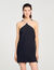 Korte jurk met cape en stras