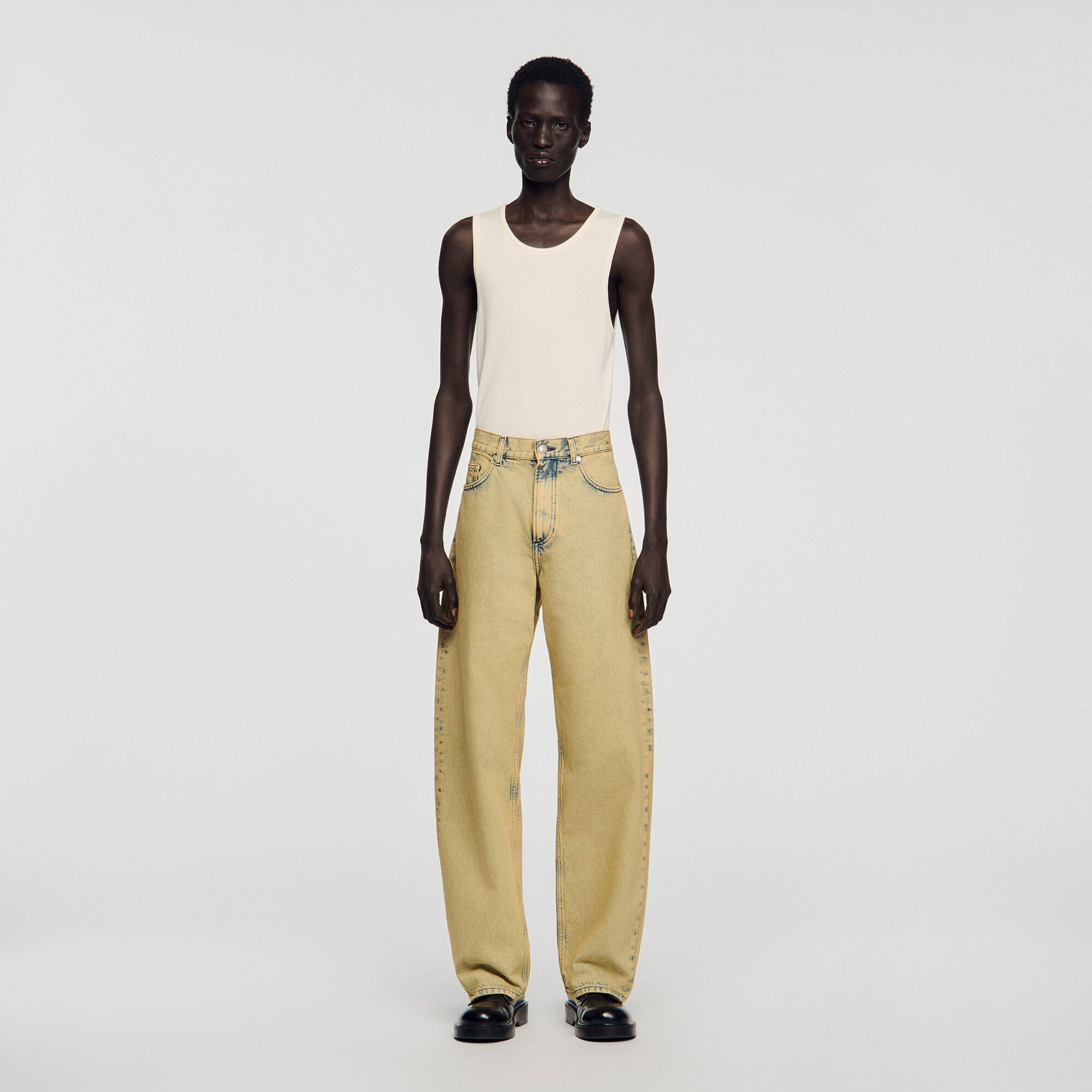 Verbleekte baggy jeans