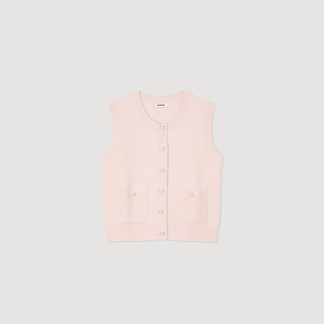 Gilet getextureerde tweed
