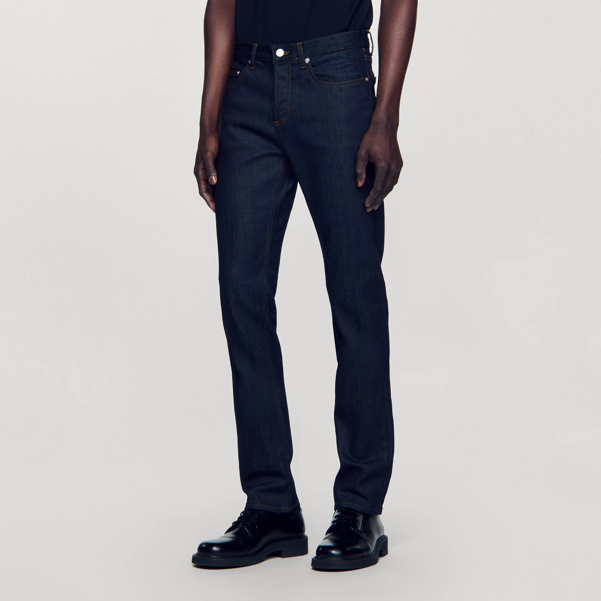 Strakke jeans met Waterless bleekproces