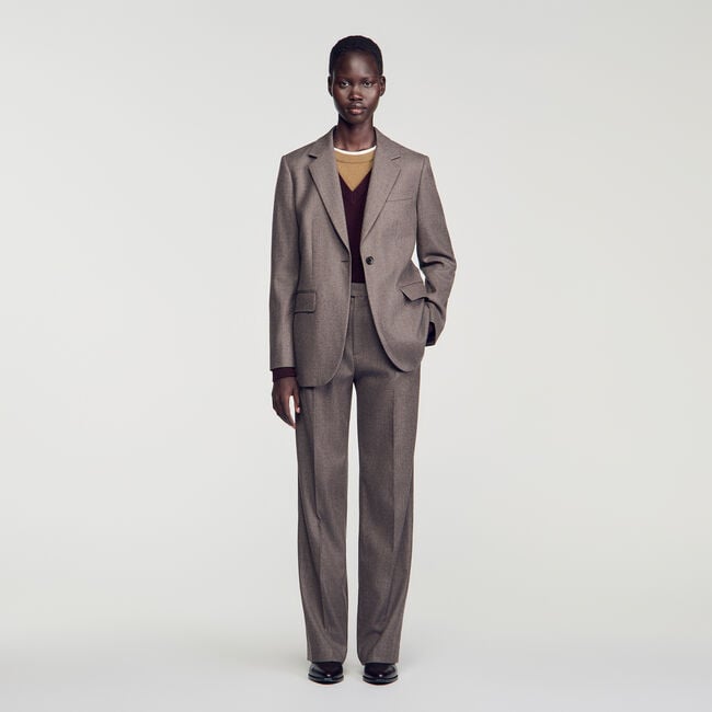 Getailleerde wollen blazer - Vrouw | Sandro