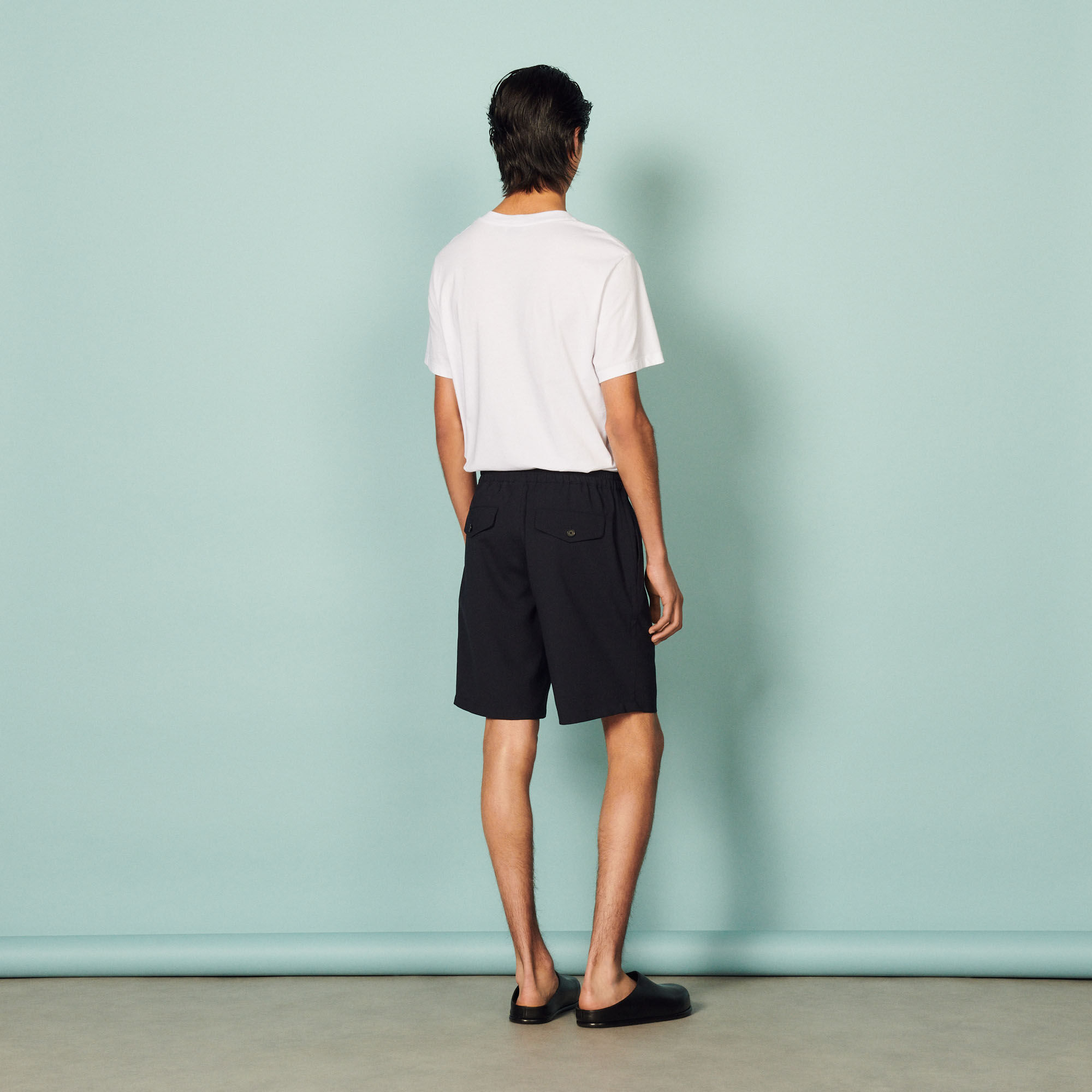 Short met elastische tailleband