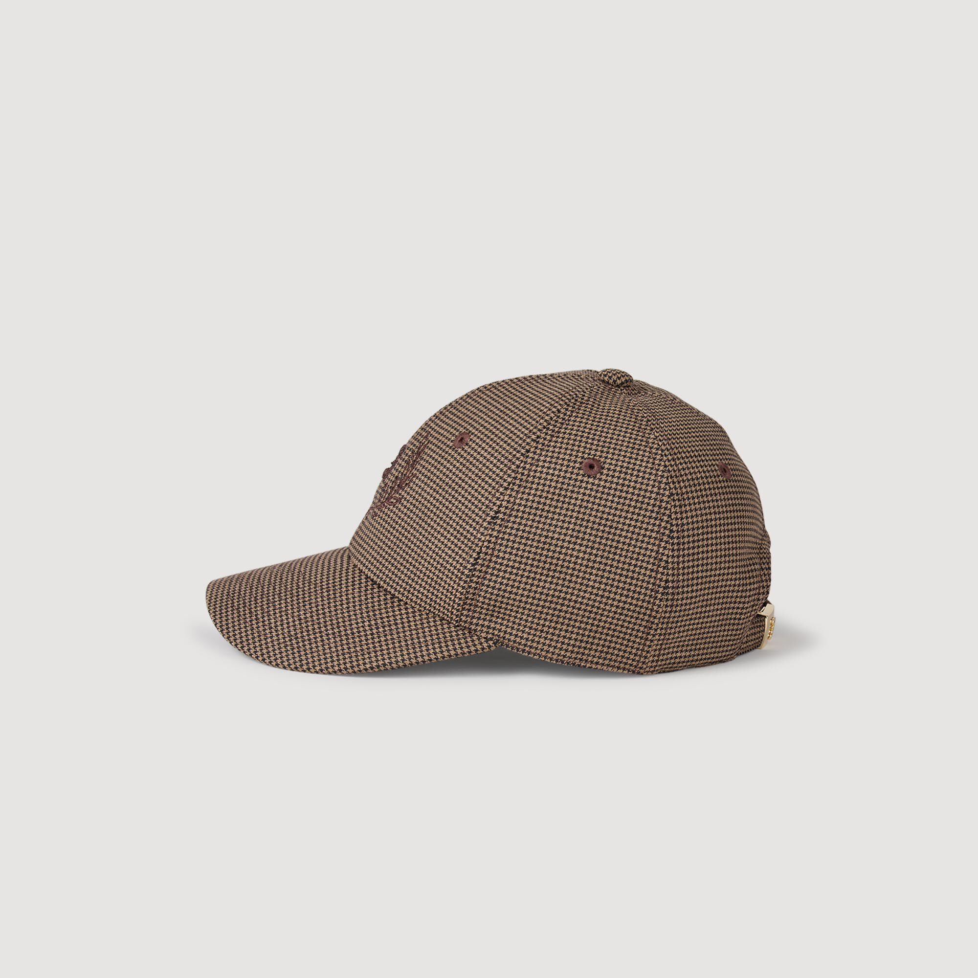 Pet met pied-de-poule print