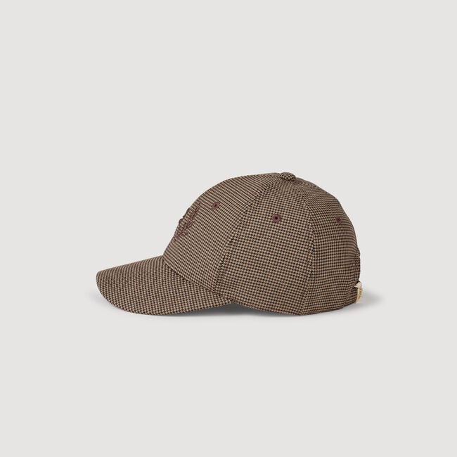 Pet met pied-de-poule print