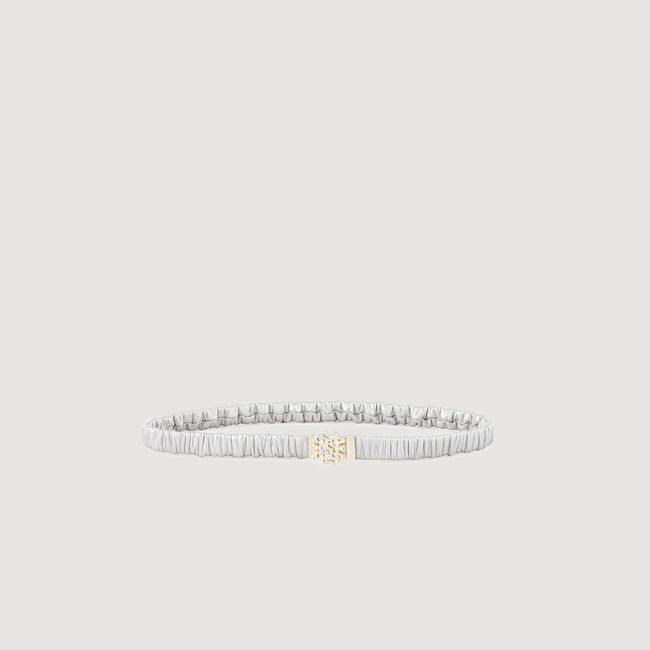 Elastische leren riem
