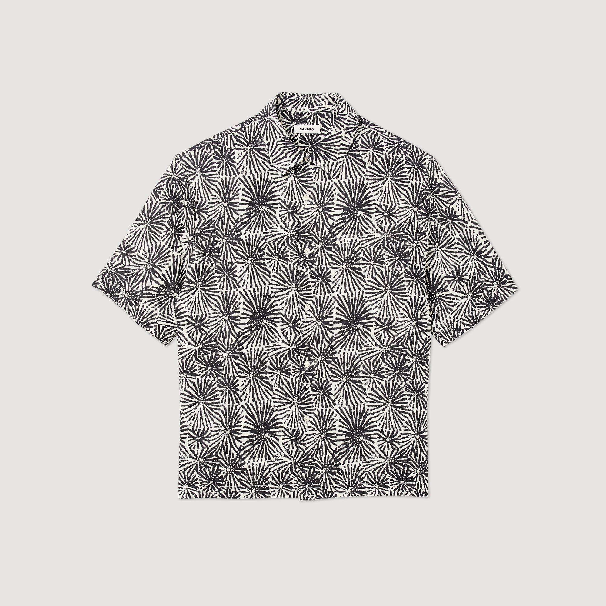 Oversized overhemd met print