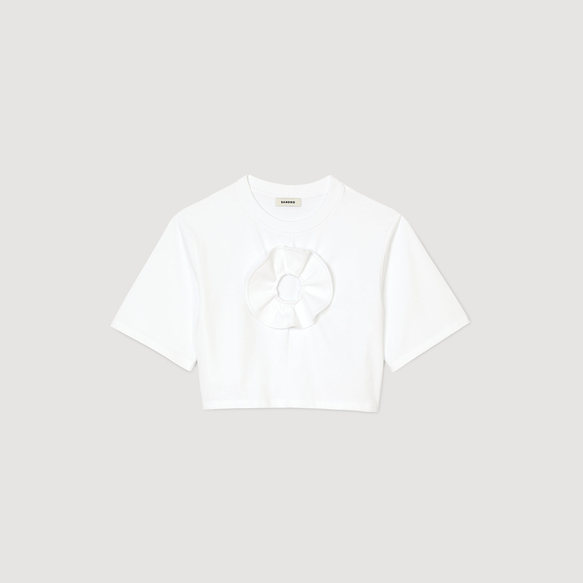 T-shirt met volant detail