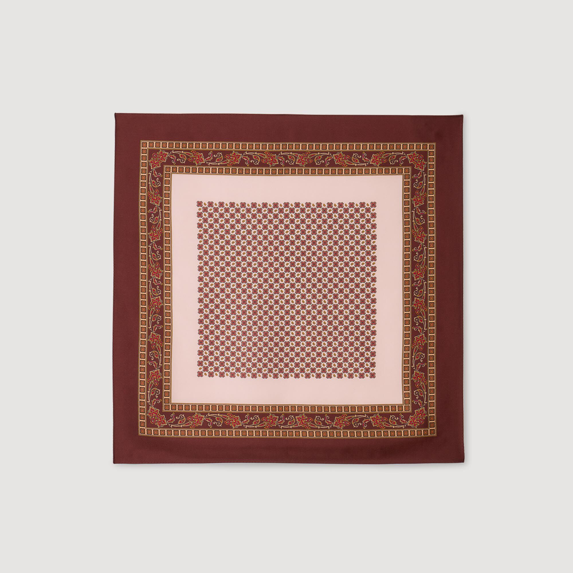 Foulard met geplaatste print