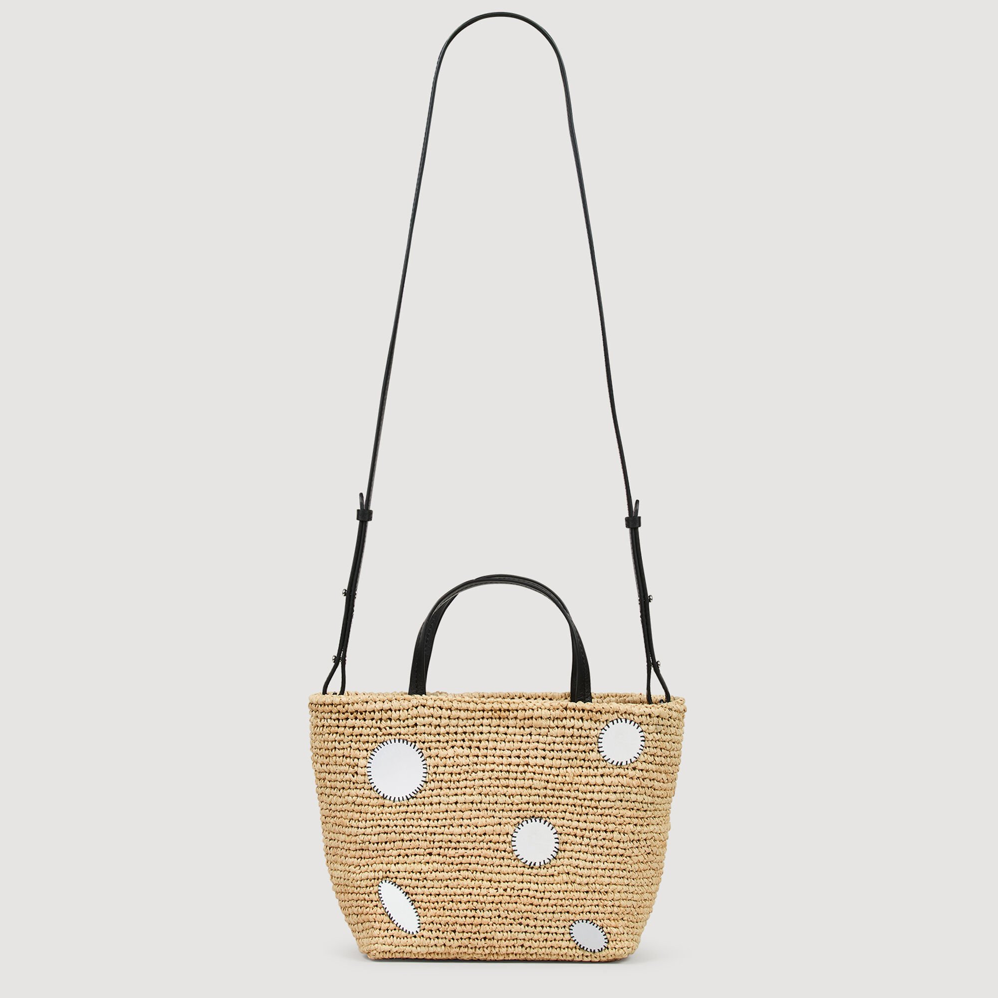 Tas raffia boodschappentas