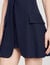 Korte jurk blazer stijl geplooid
