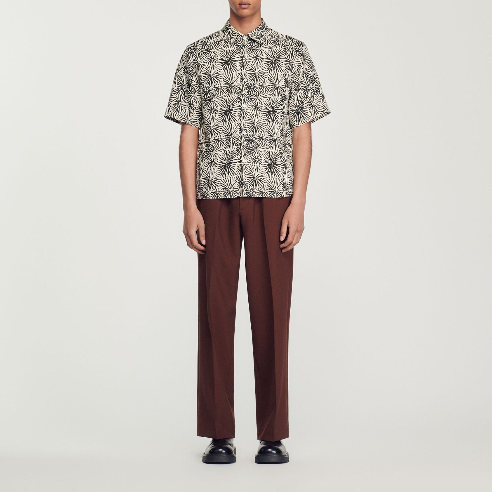 Oversized overhemd met print