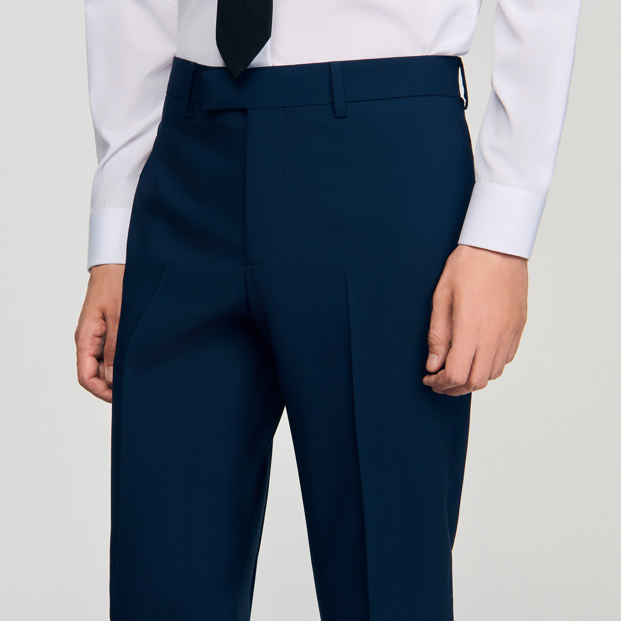 Wollen pantalon kostuum