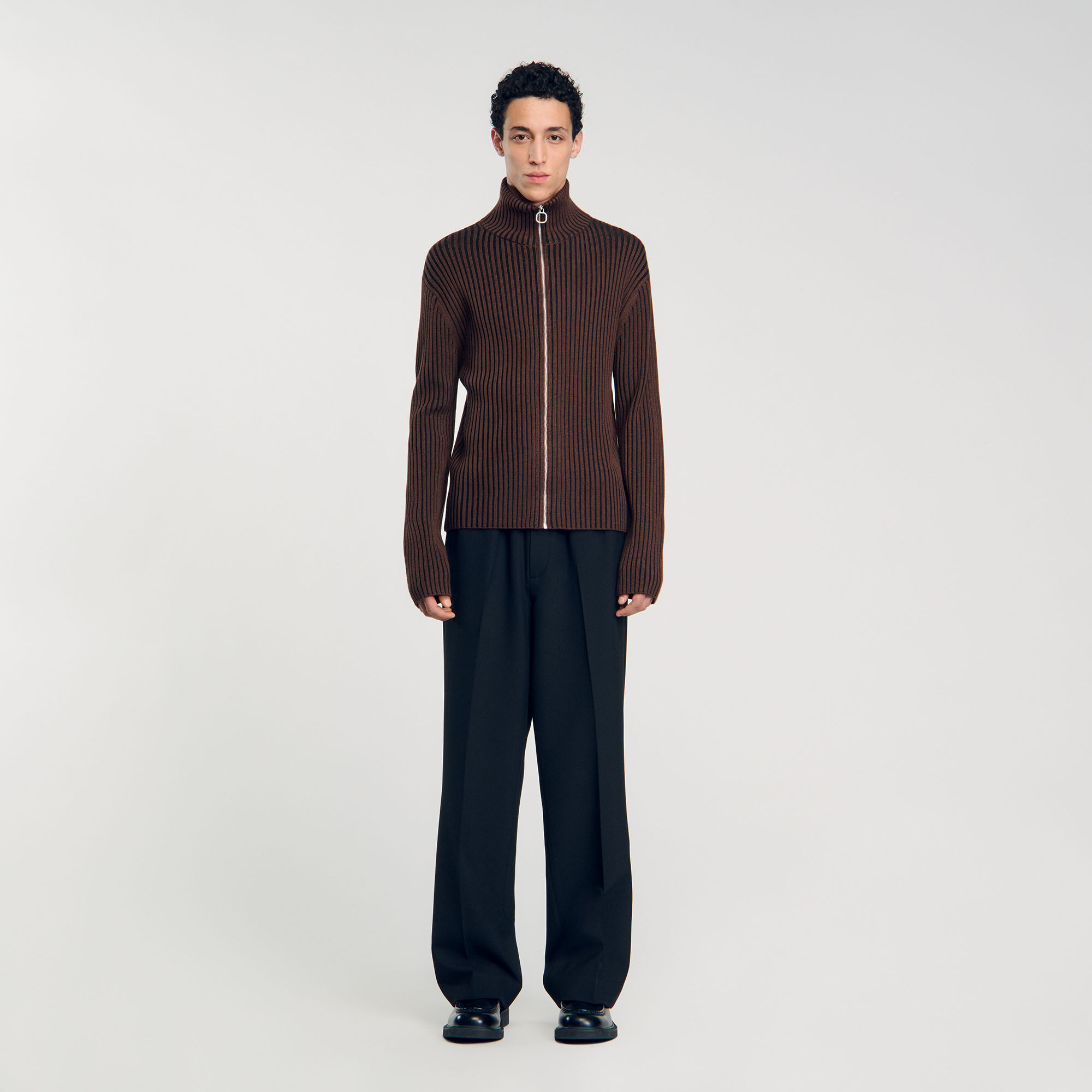 Cardigan geribd vest