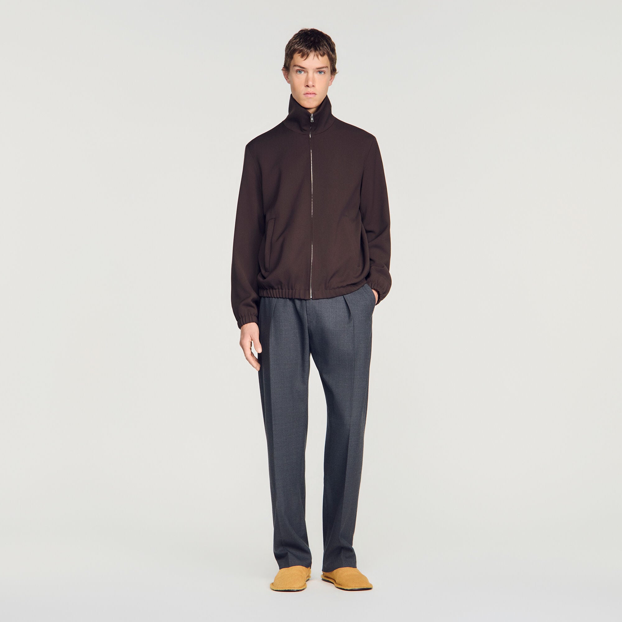 Wollen jack met ritssluiting - Mixte | Sandro