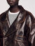 Leren jack oversized