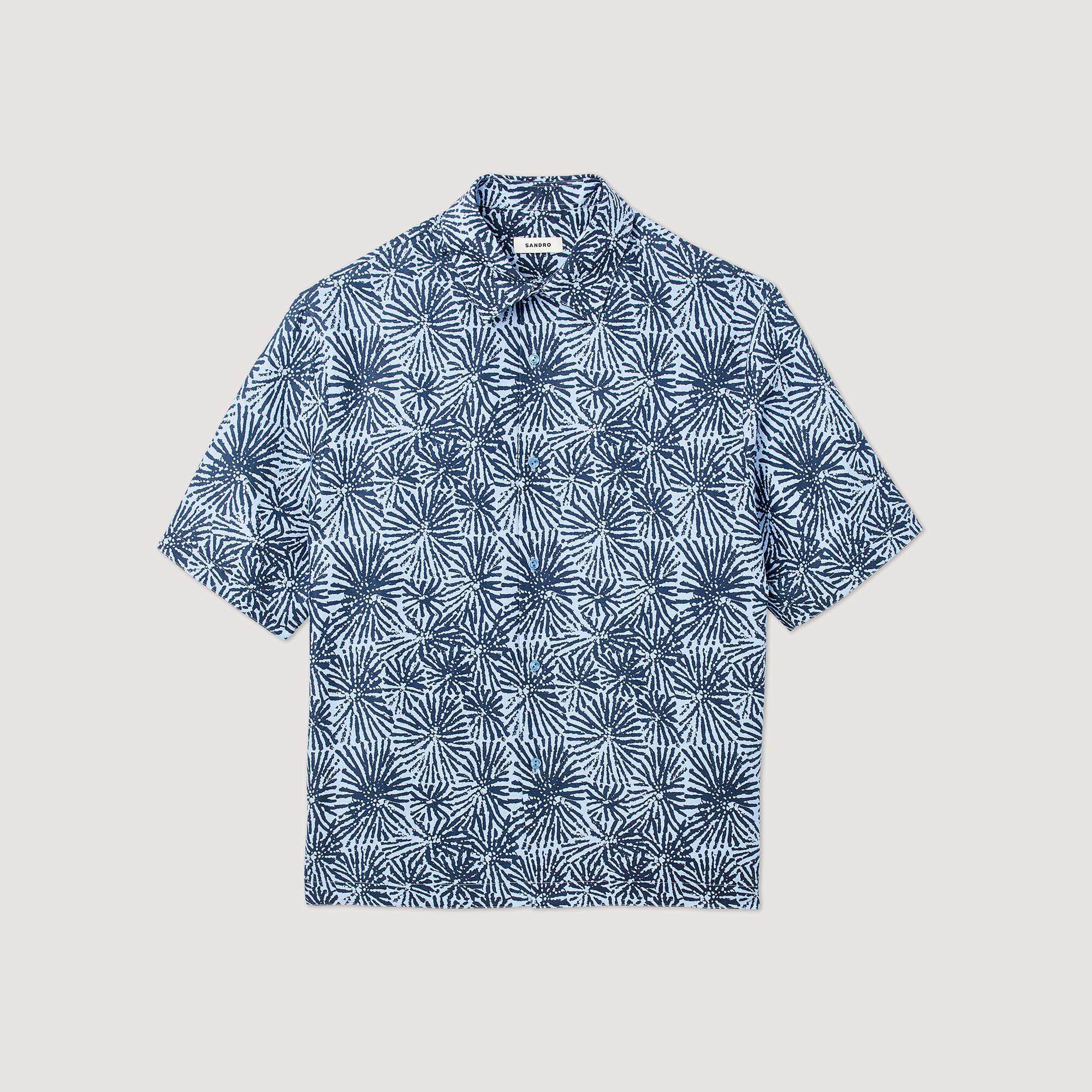 Oversized overhemd met print
