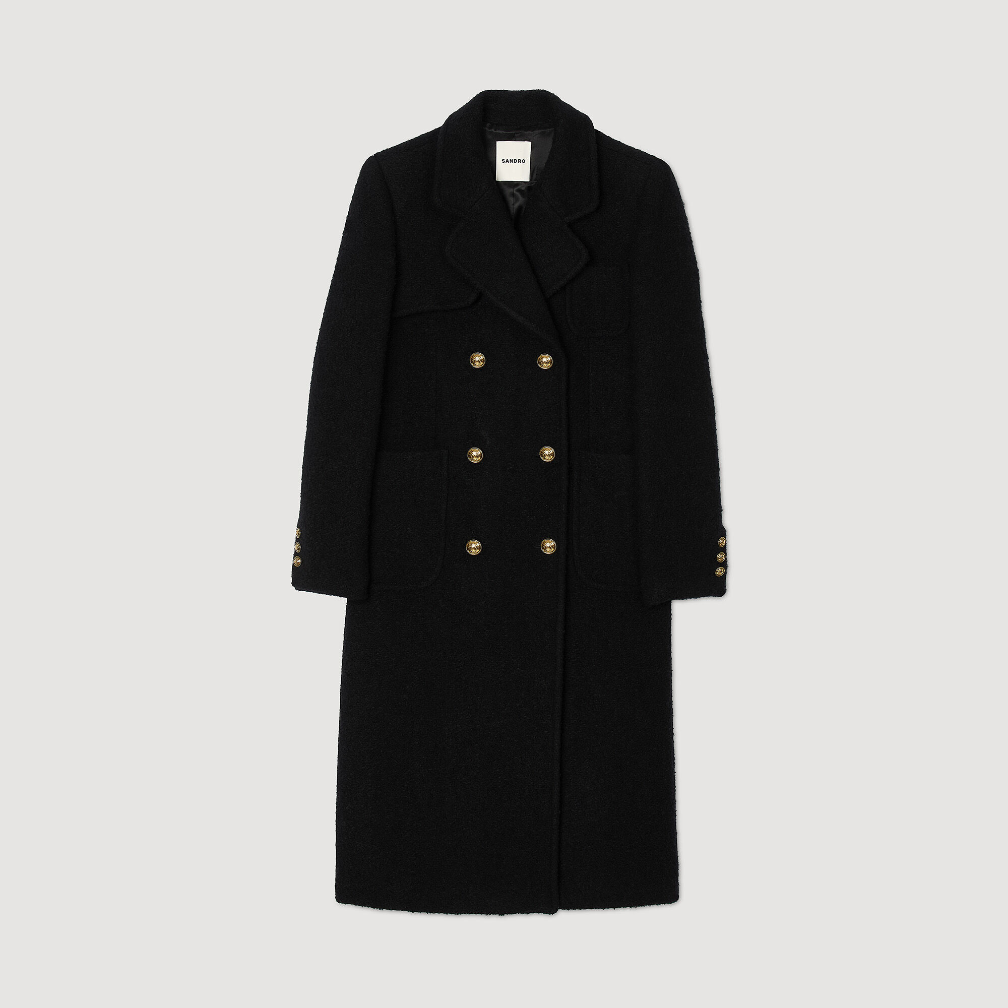 Lange mantel double-breasted