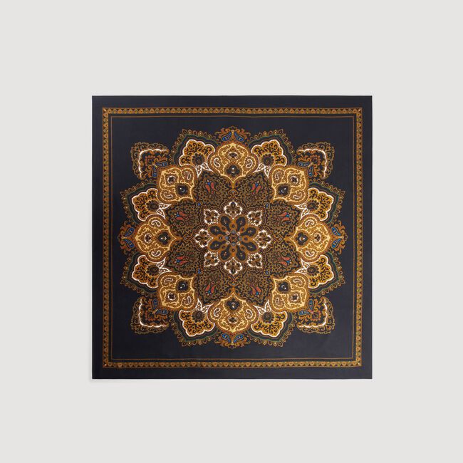 Foulard zijde bandana print