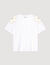 T-shirt geborduurde bloemen