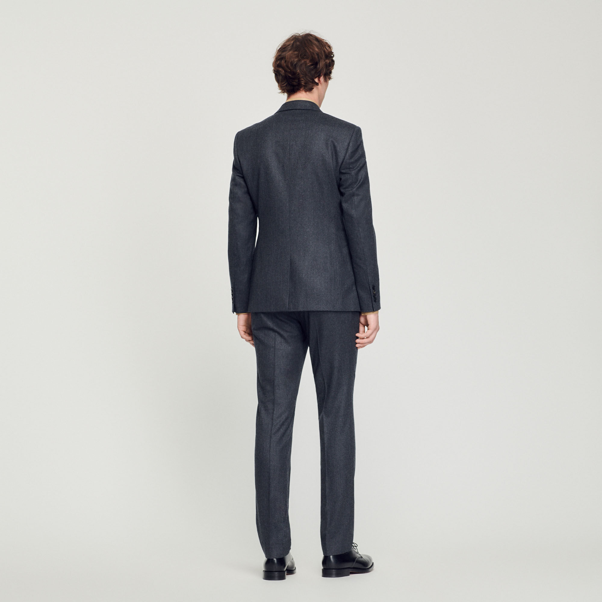 Flannel suit jacket