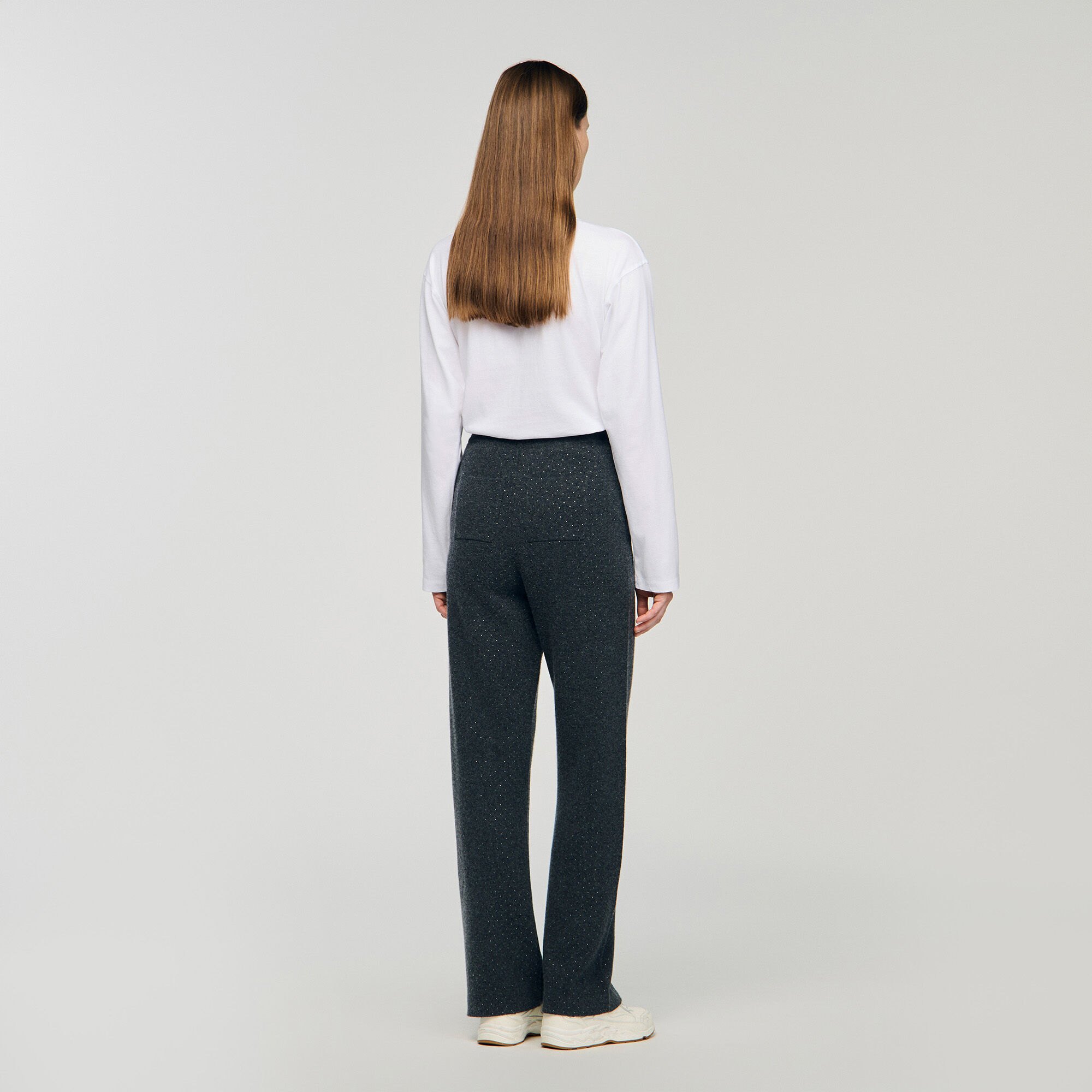 Tricot broek met stras