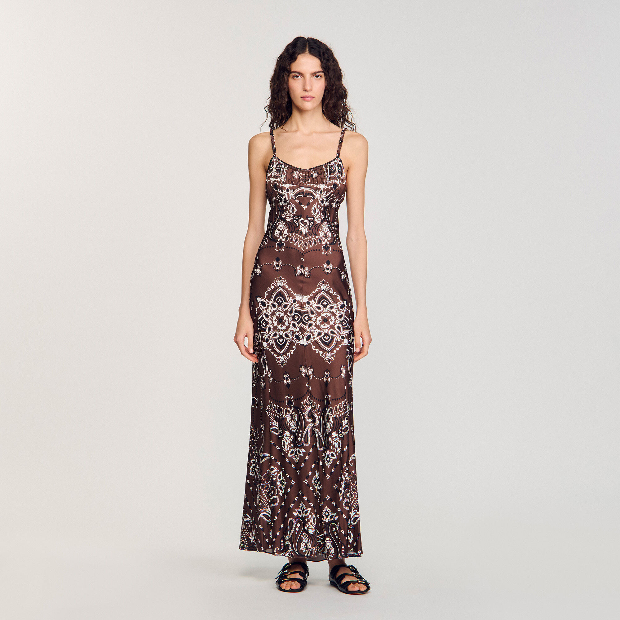 Lange jurk bandana print