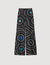 Pantalon zijde Spirales print