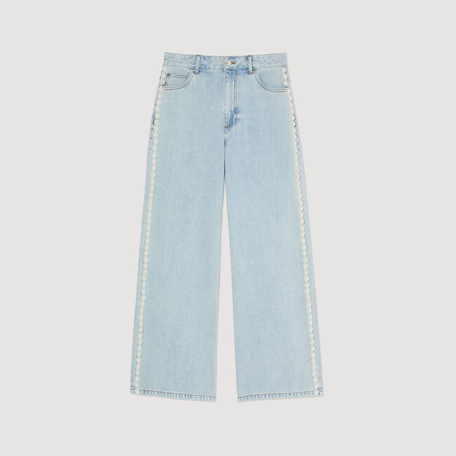 Jeans met kralen