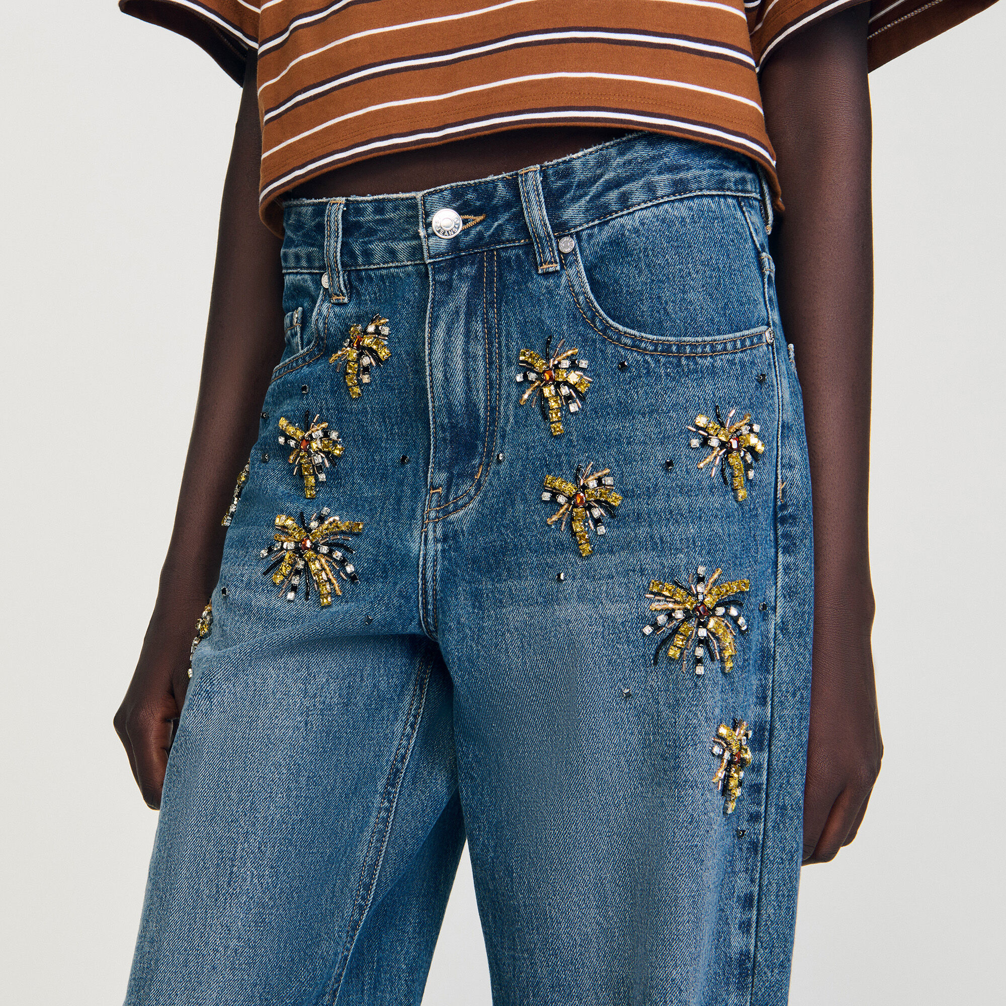 Jeans met stras