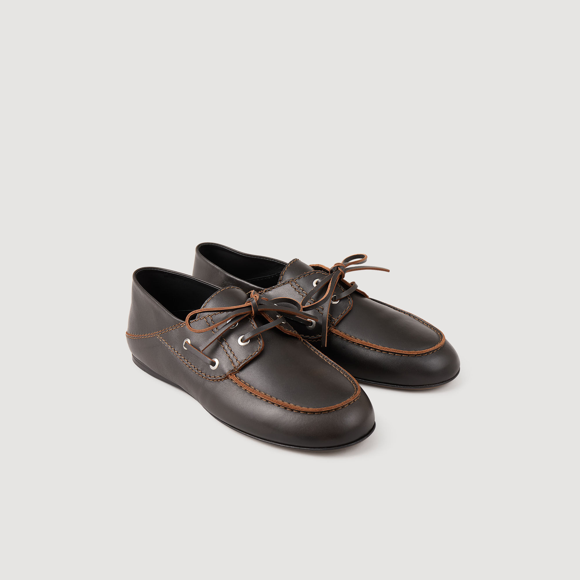 Leren mocassins