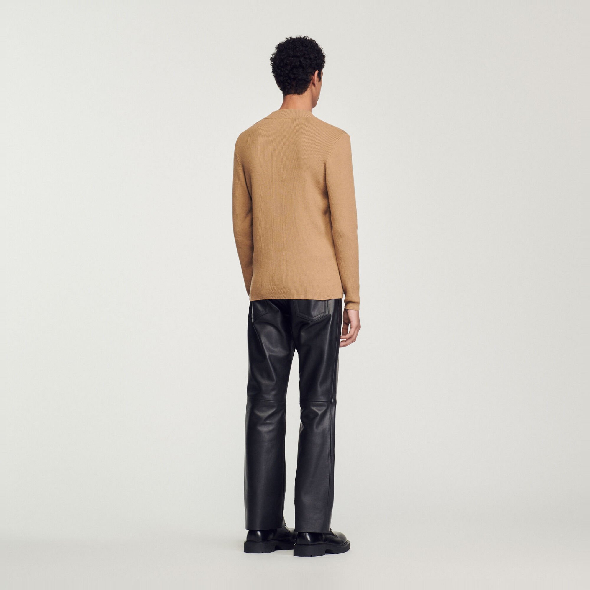 Trui ribgebreid ronde hals