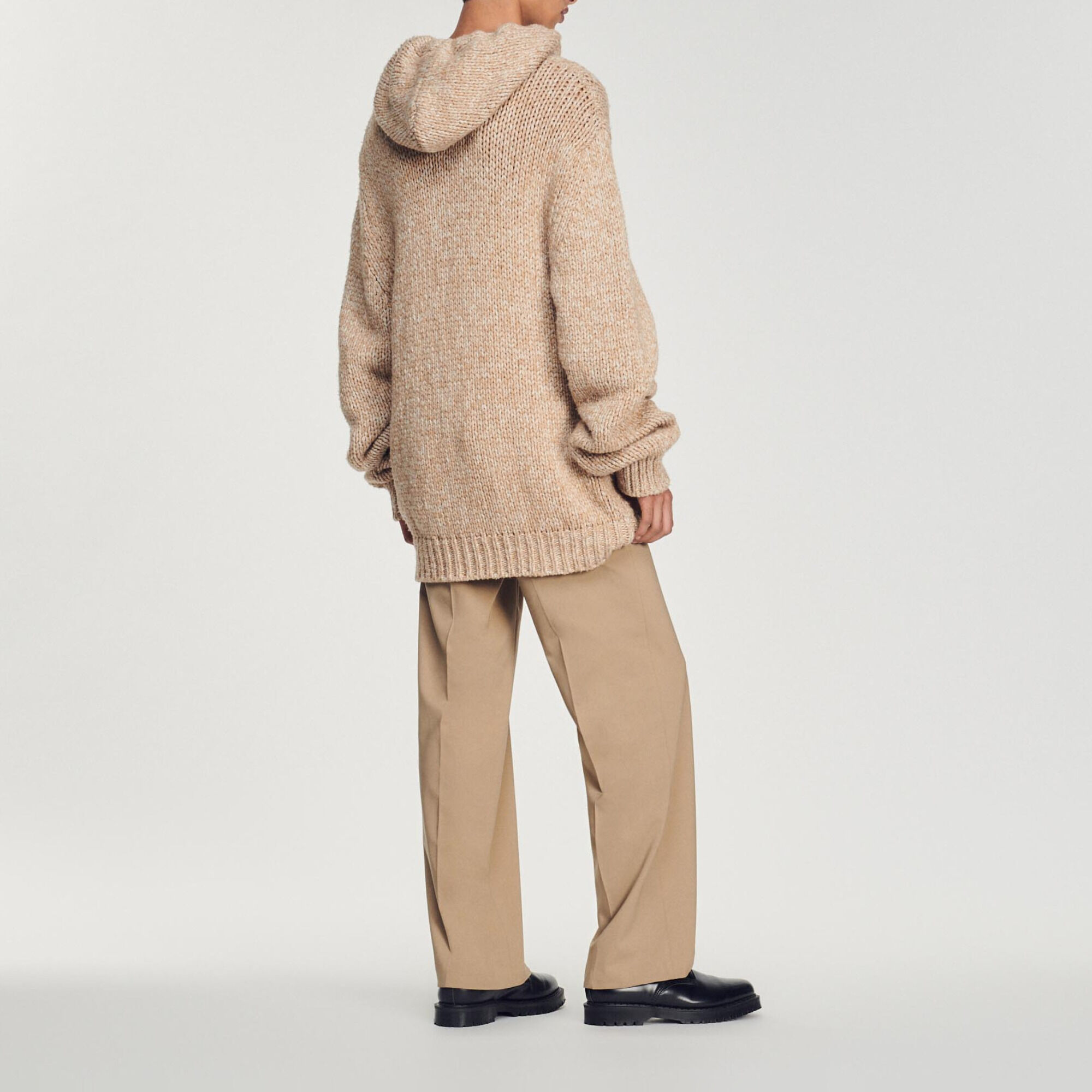 Oversized tricot hoodie