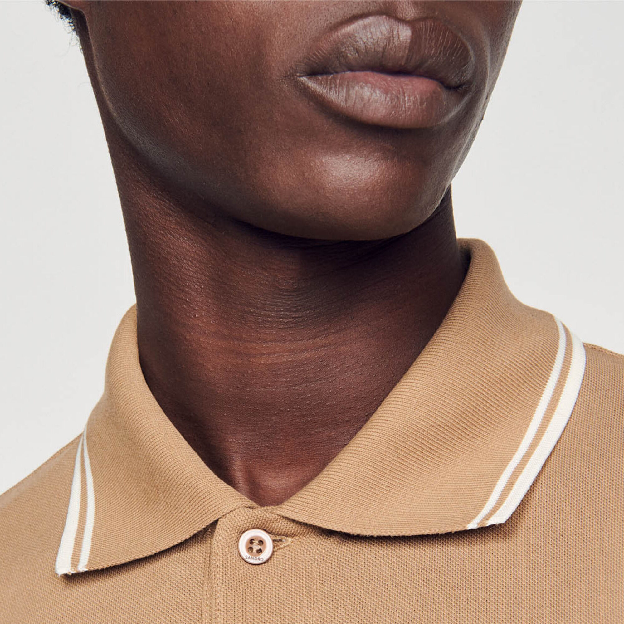 Poloshirt van piqué katoen