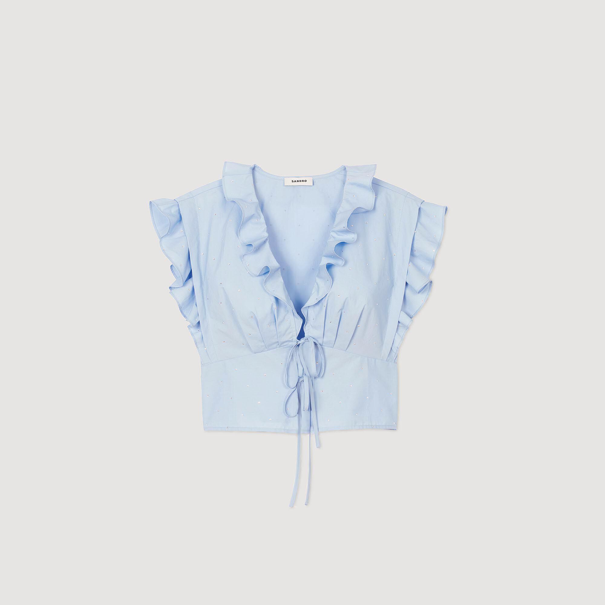 Top met volants en stras