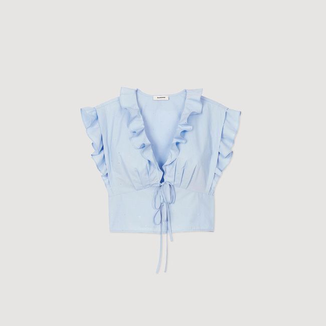 Top met volants en stras