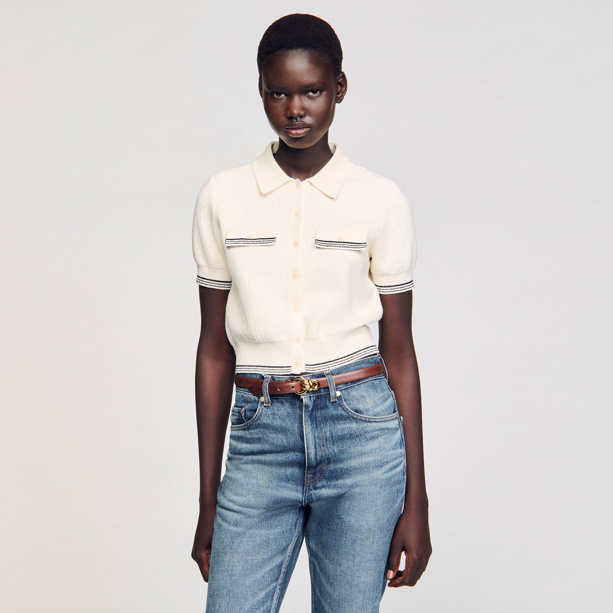 Leren riem smal