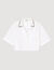 Overhemdblouse met gehaakte kraag