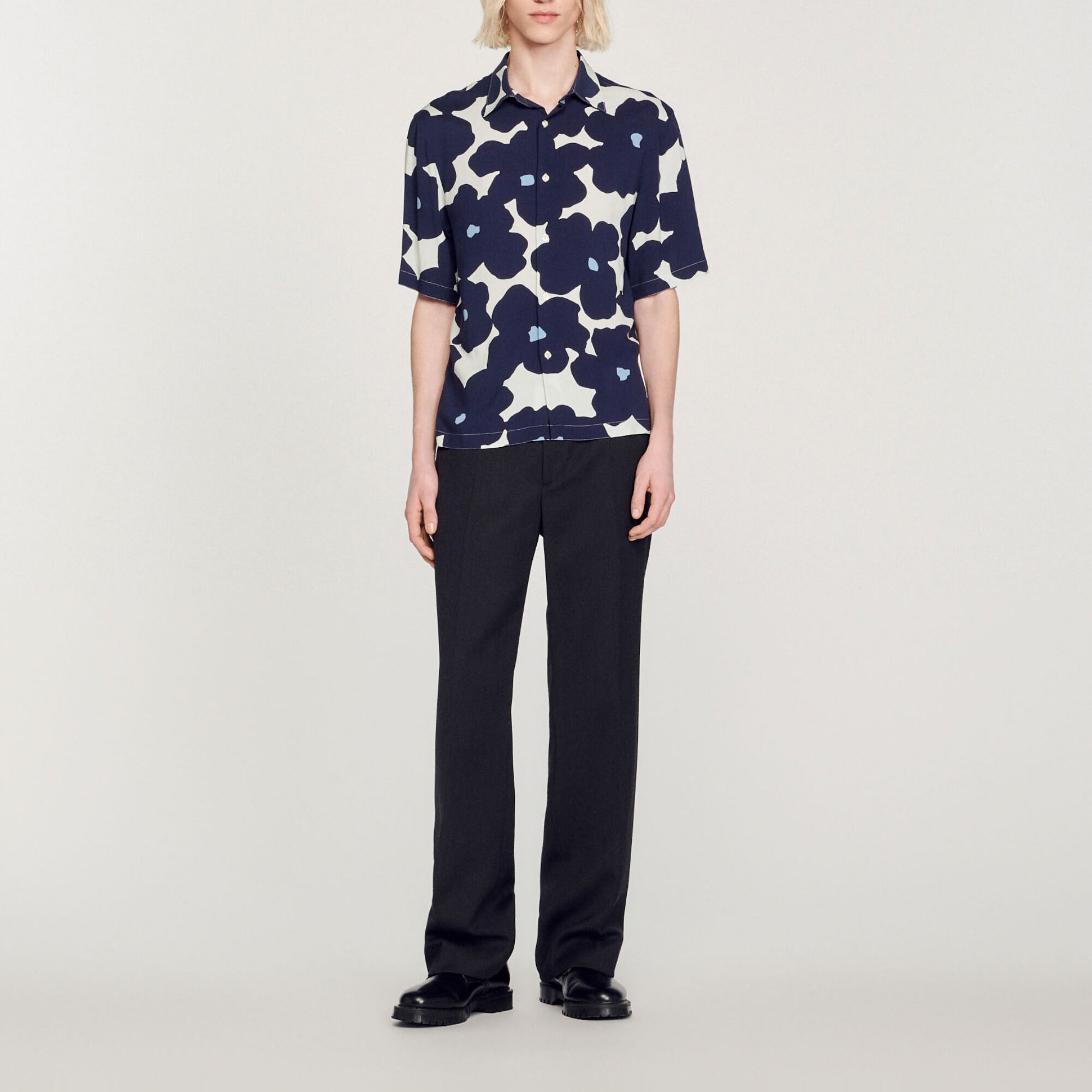 Overhemd met bloemenprint
