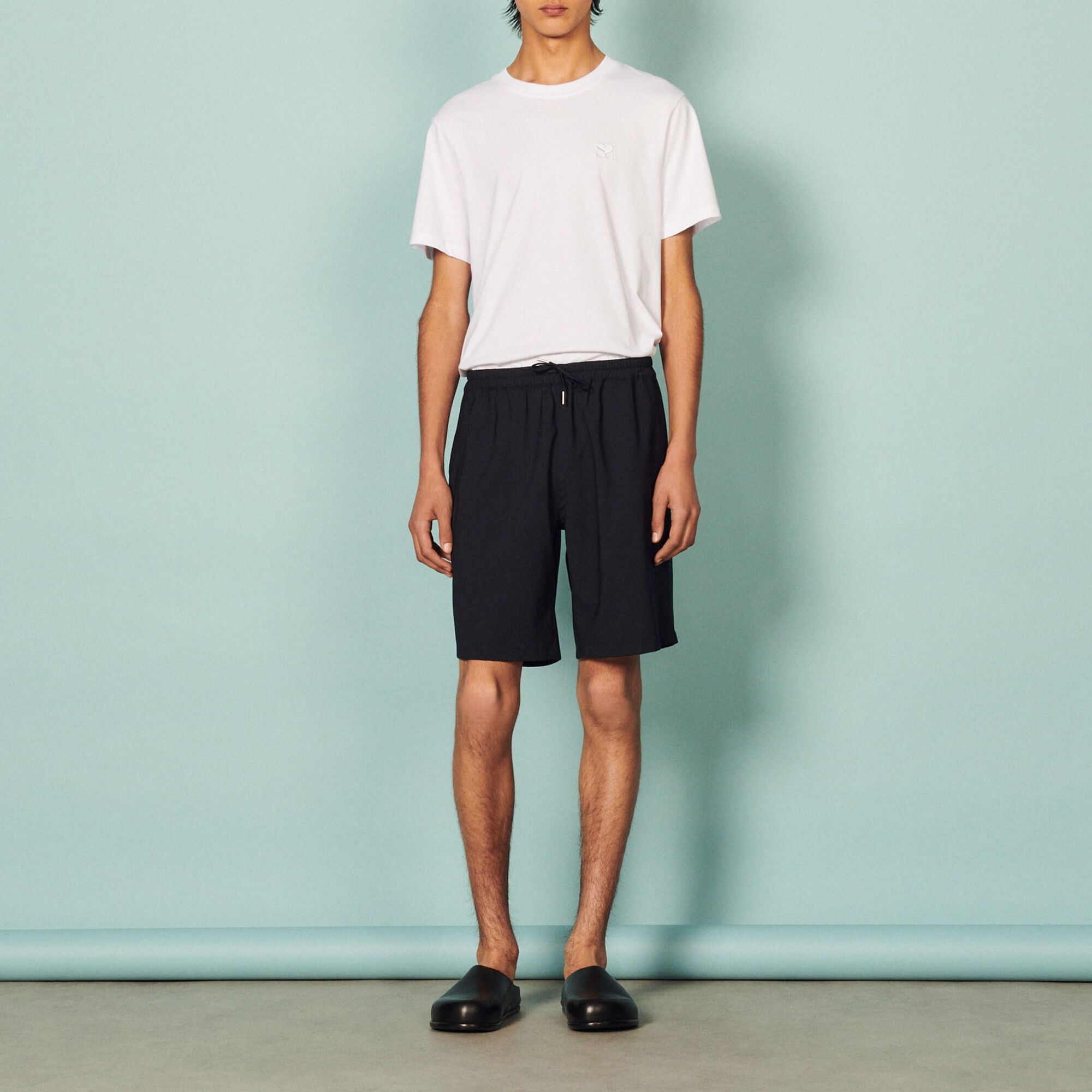 Short met elastische tailleband