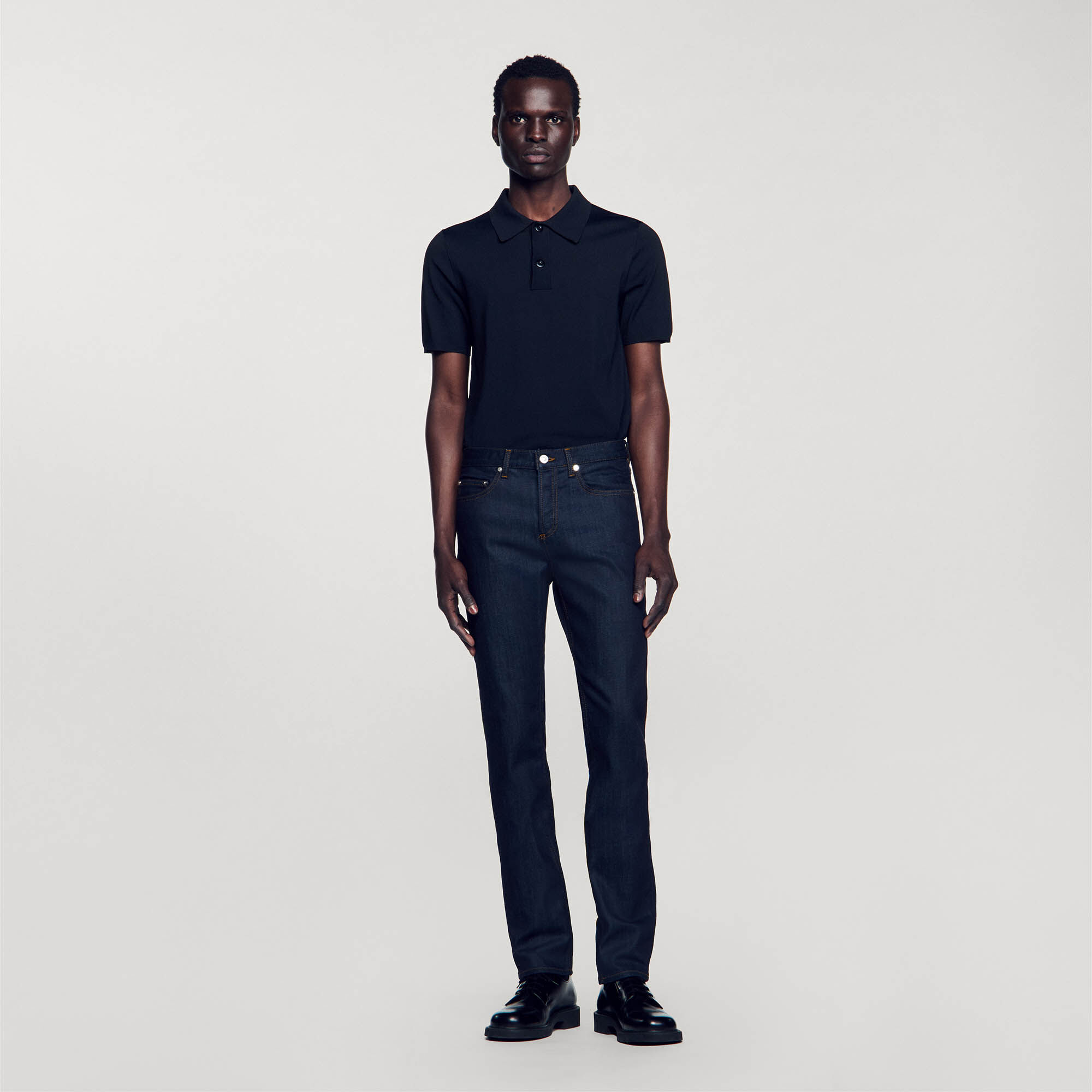 Strakke jeans met Waterless bleekproces