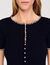 Cardigan vest kort met parels