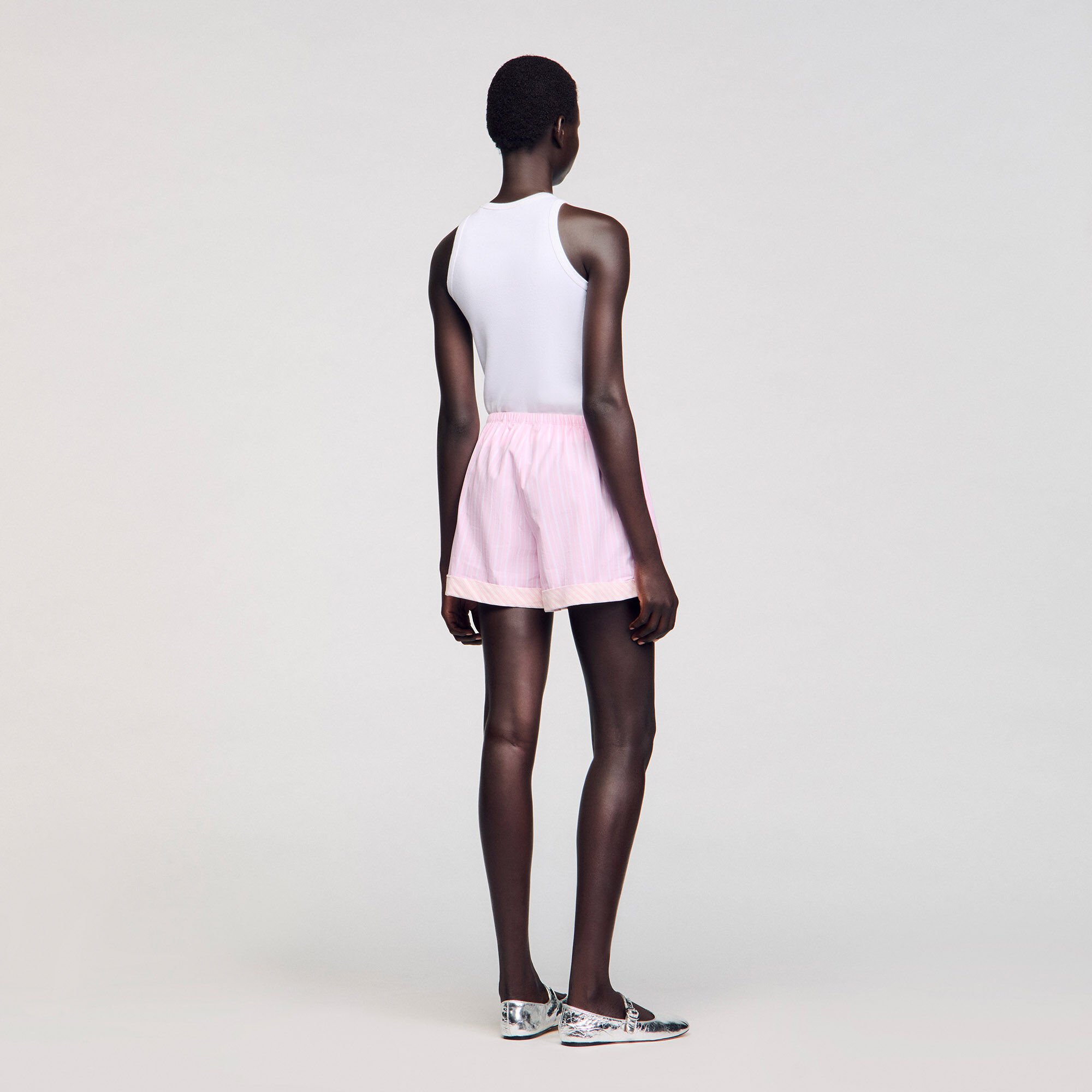 Short met stras gestreept