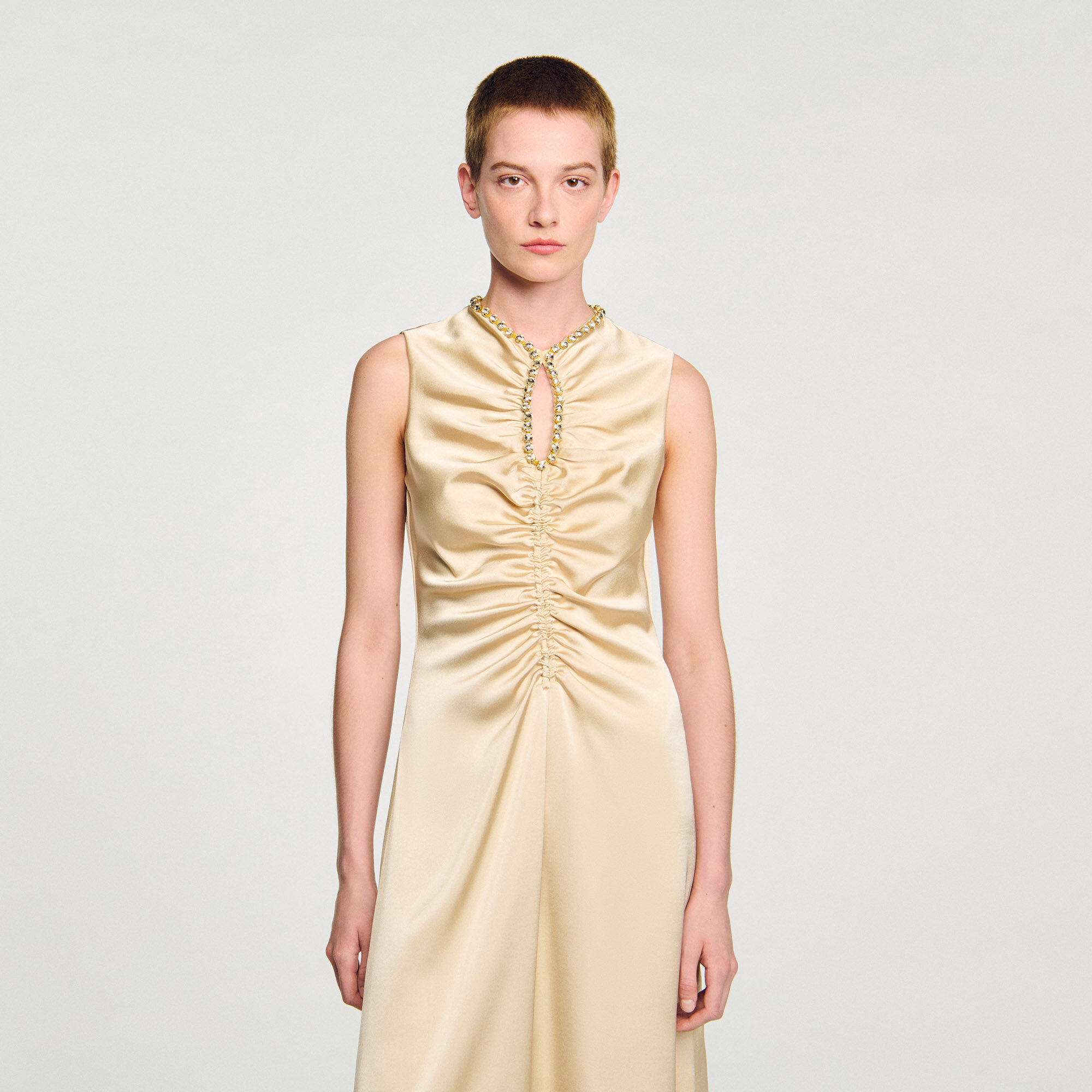 Midi jurk met stras