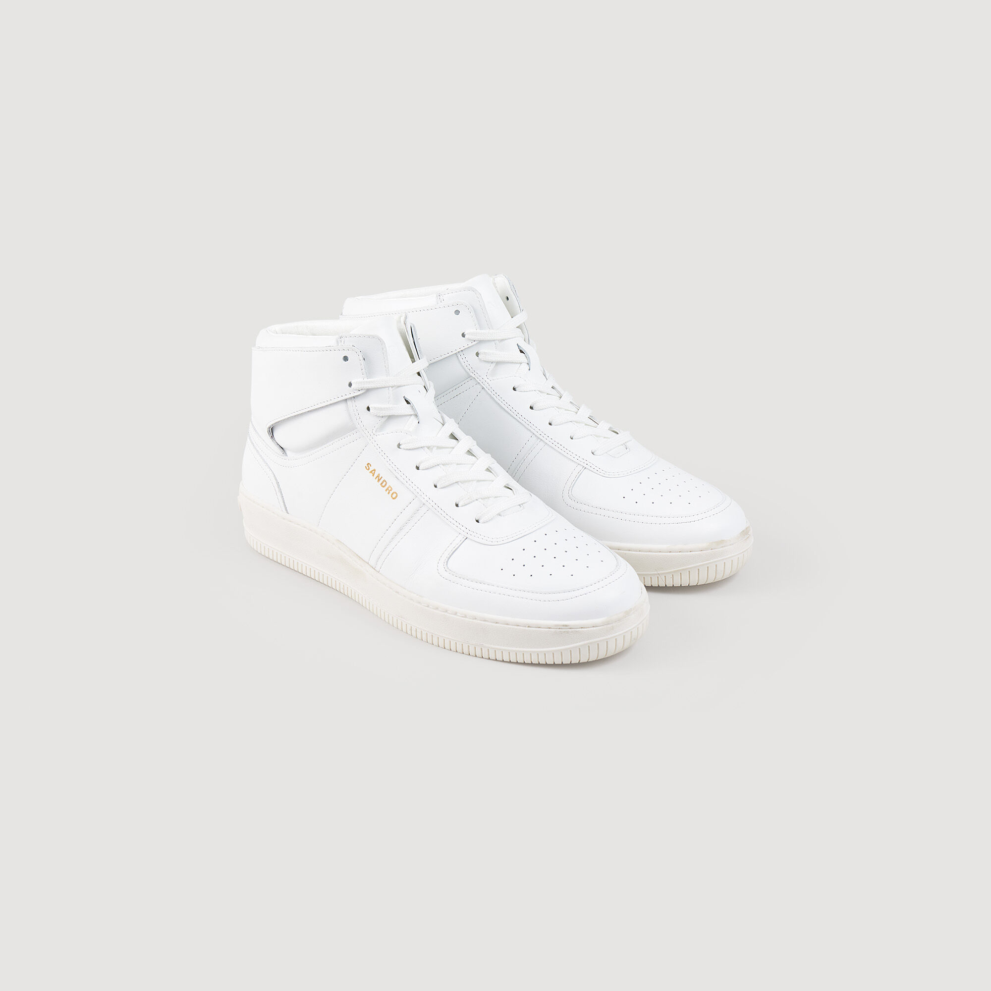 Hoge sneakers van leer
