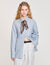Overhemdblouse lang striksluiting op rug