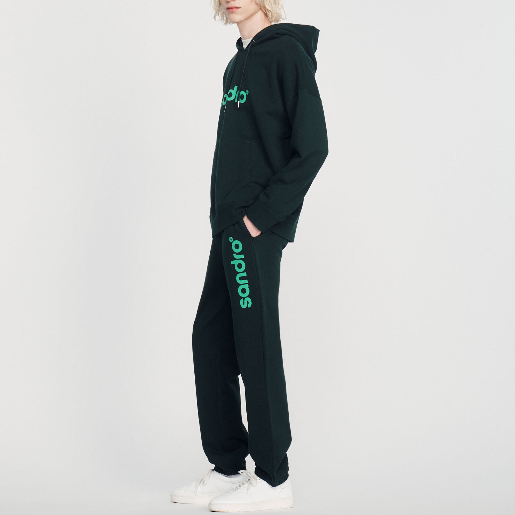 Oversized hoody met logo