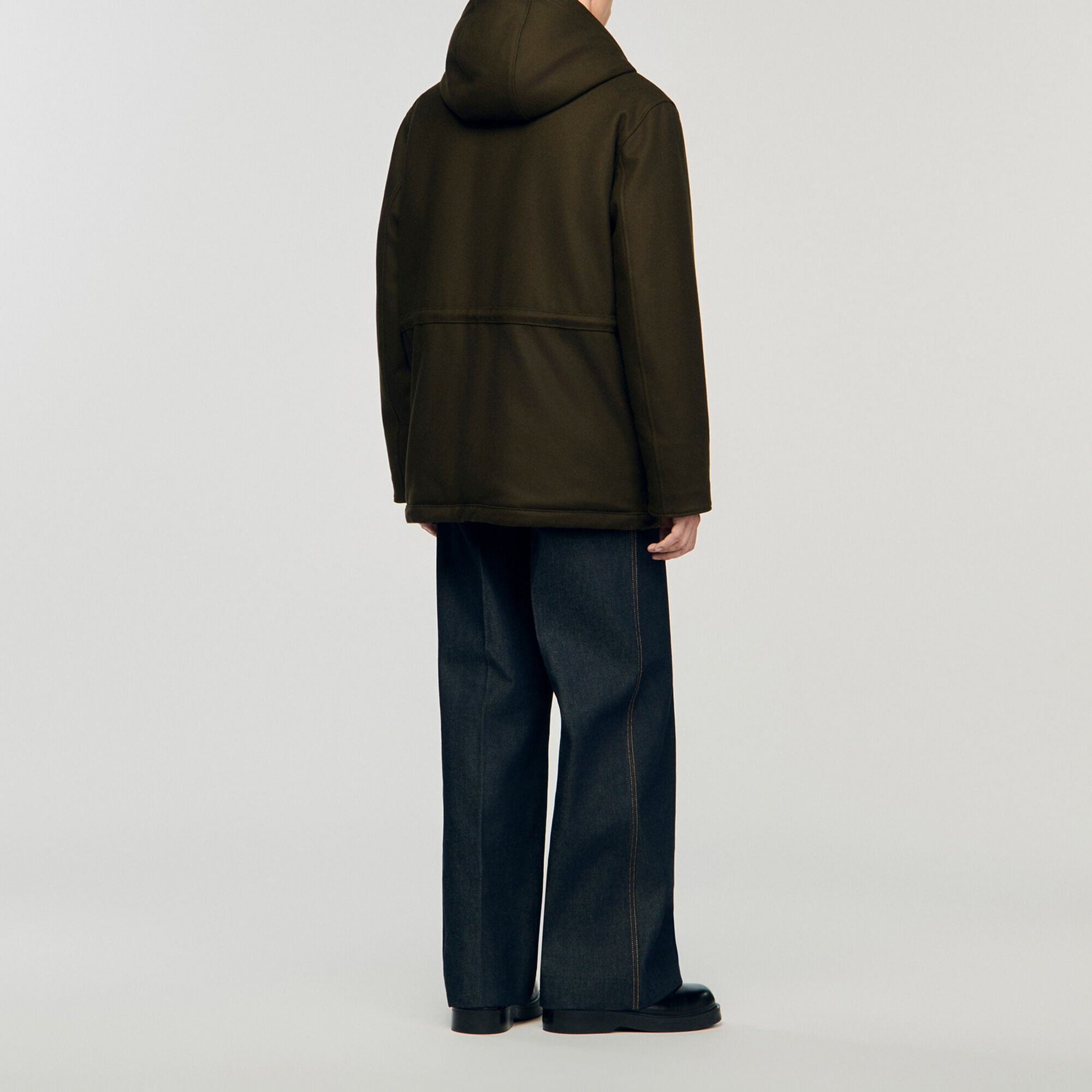 Parka jas van wol met capuchon - Man | Sandro