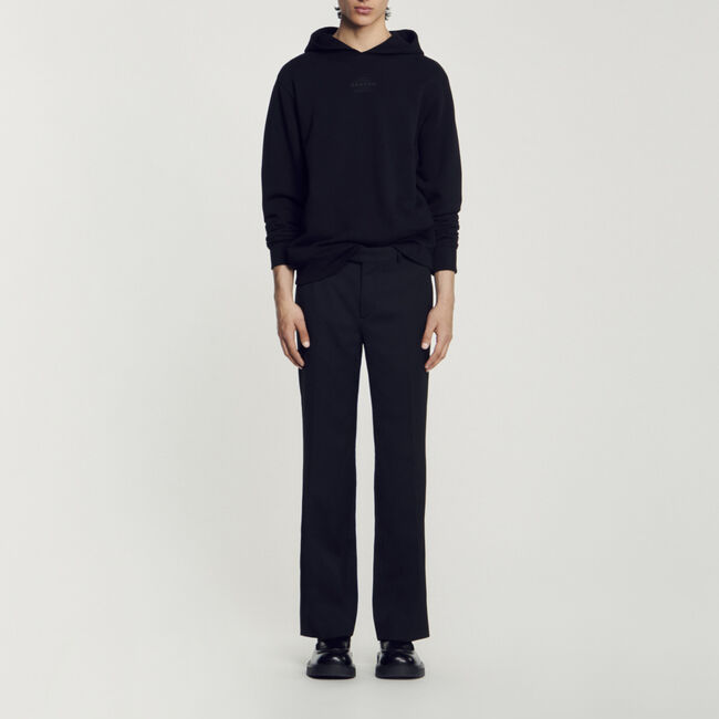 Hoody met rubberen logo