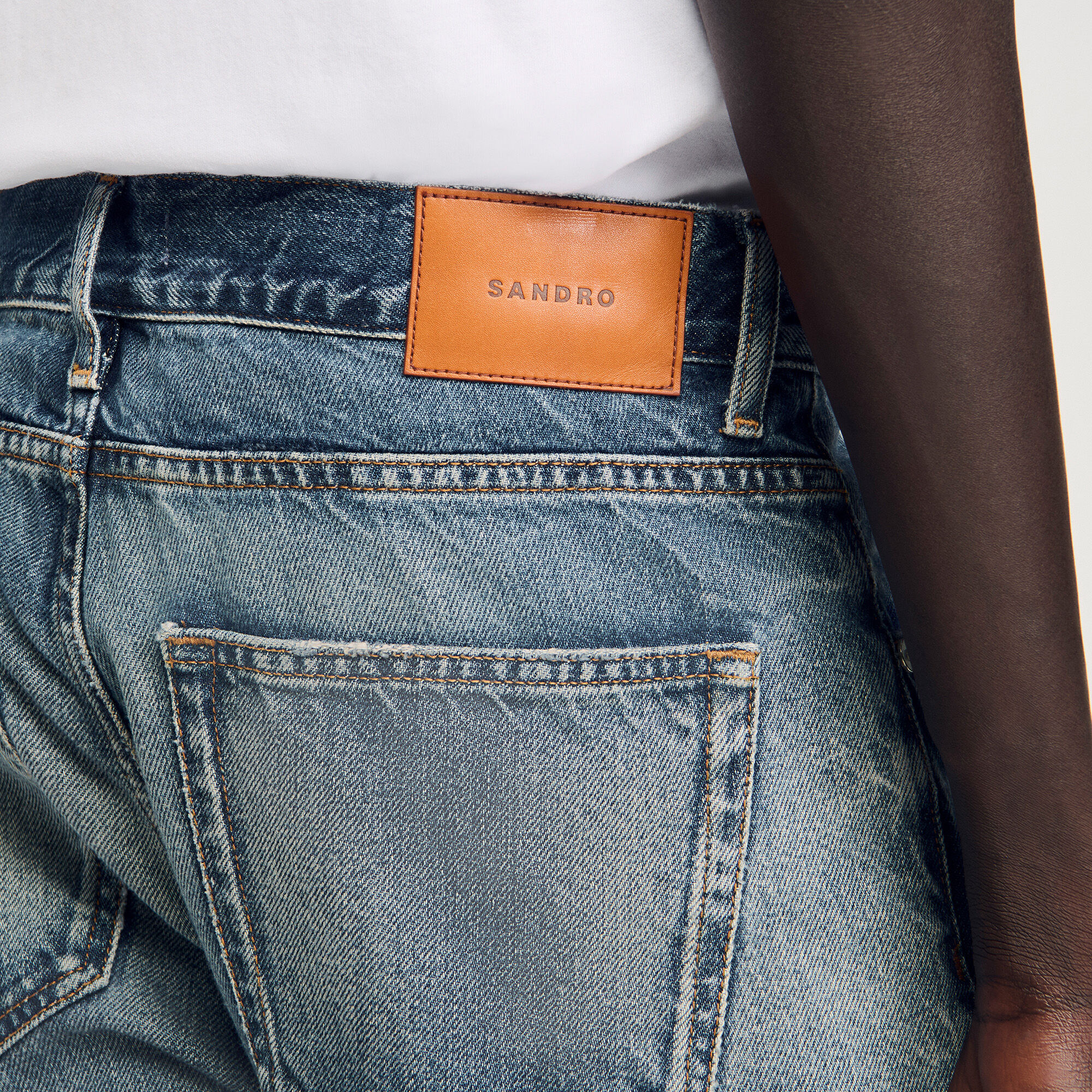 Jeans regular fit stone washed